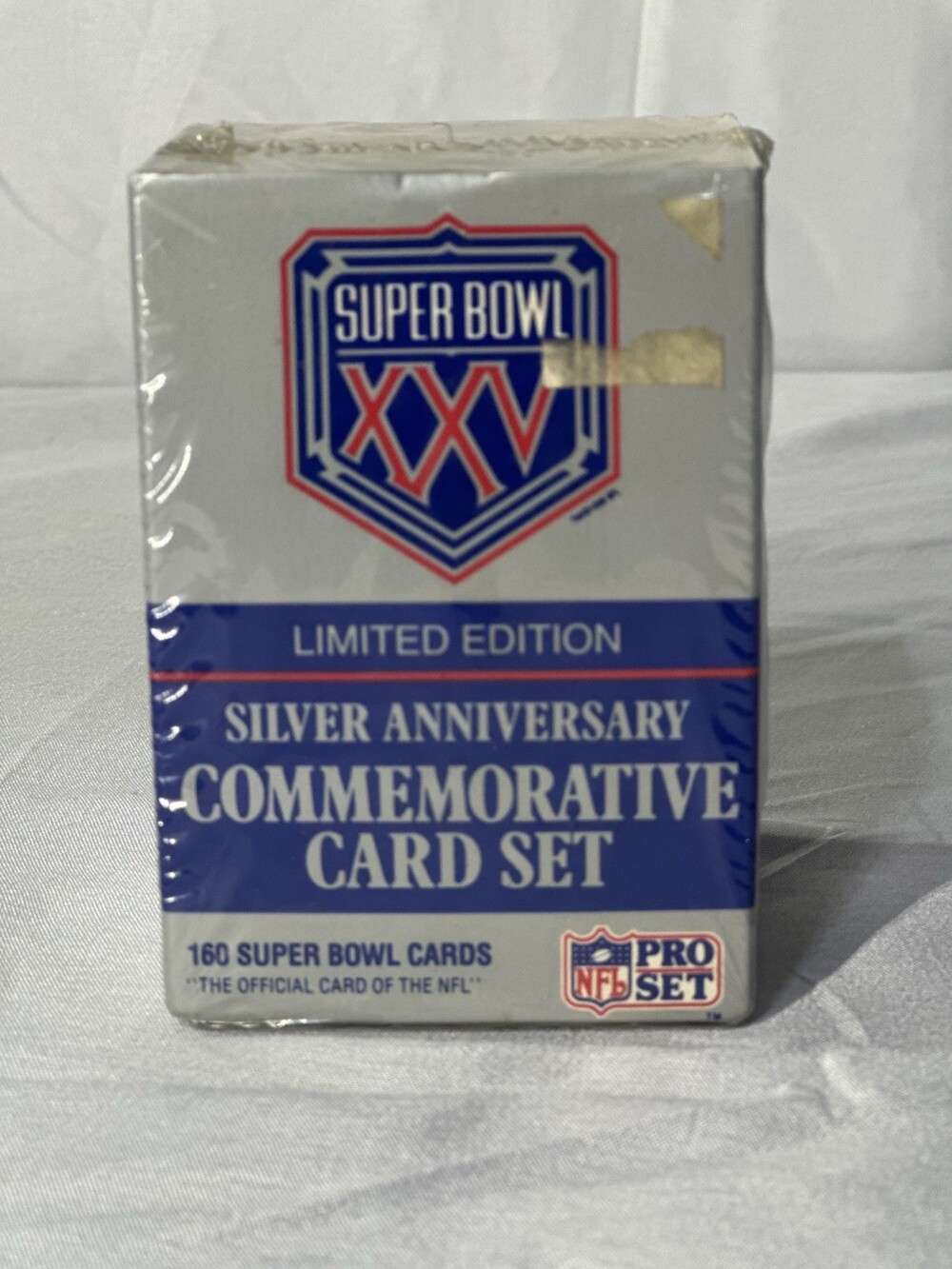 1991 Pro Set Super Bowl XXV Silver Anniversary Commemorative Card Set 160 Sealed
